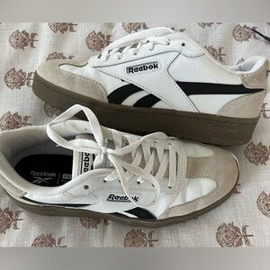 Reebok Classic White and Black Shoes
